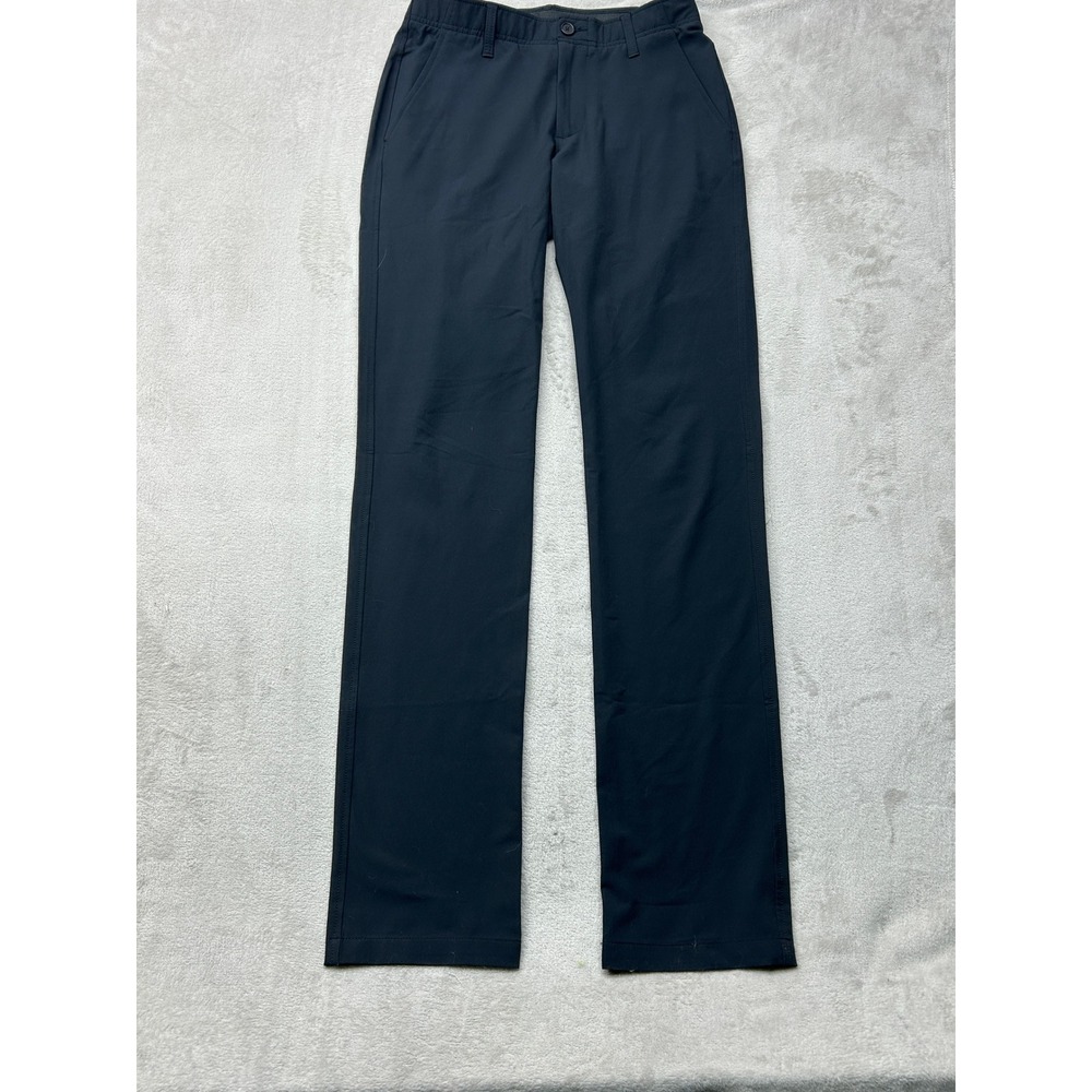 Under Armour Drive Pants Mens 30/36 Black Golf Performance Straight Leg Trousers